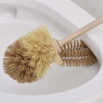Βούρτσα καθαρισμού τουαλέτας πολλαπλών λειτουργιών Βούρτσα καθαρισμού τουαλέτας χρώματος ξύλου Βούρτσα καθαρισμού μπάνιου μη νεκρή γωνία Wc Βούρτσα καθαρισμού κουζίνας 1 τμχ