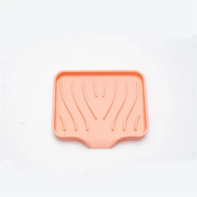 Silikonska posuda za sapun za kupaonicu Držač za sapun koji se samoiscjeđuje Kuhinjski sudoper Posuda za sapun Odvod spužve Prijenosni stalak za posuđe za sapun