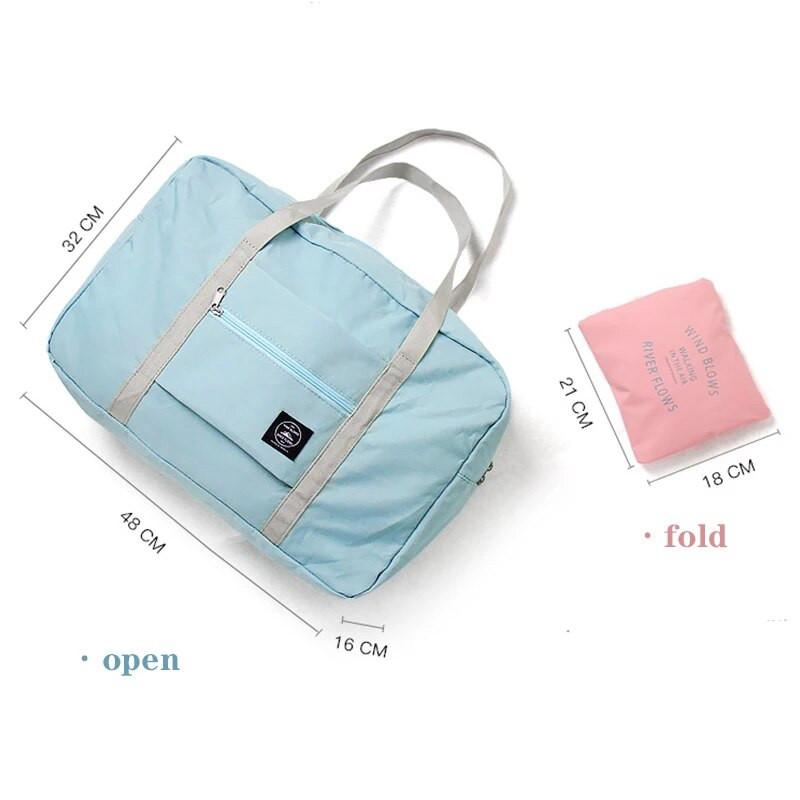 Kelioninis krepšys Moteriškos rankinės vandeniui atsparios sulankstomos didelės talpos laikymo krepšys Drabužių organizatorius Lėktuvų nešiojami kelioniniai bagažo krepšiai