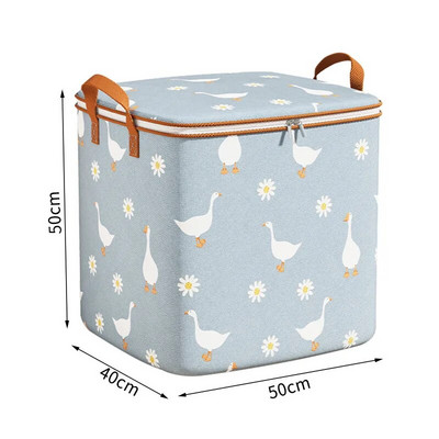 Sklopivi organizator za poplun Vreća za pohranu s poklopcima Ormar Odjeća Prtljaga Vreća za pohranu otporna na vlagu Torba koja štedi prostor Veliki kapacitet