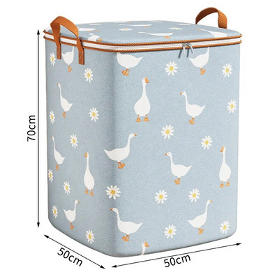 Sklopivi organizator za poplun Vreća za pohranu s poklopcima Ormar Odjeća Prtljaga Vreća za pohranu otporna na vlagu Torba koja štedi prostor Veliki kapacitet