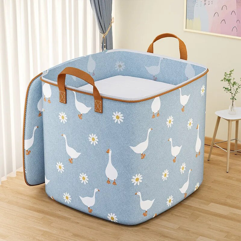 Sklopivi organizator za poplun Vreća za pohranu s poklopcima Ormar Odjeća Prtljaga Vreća za pohranu otporna na vlagu Torba koja štedi prostor Veliki kapacitet