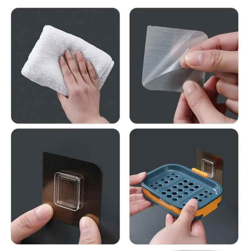 Dvoslojna kutija za sapun Odvod Držač sapuna Kupaonski pribor Vakumska posuda Posuda za sapun Posuda za sapun Posuda za sapun u kupaonici