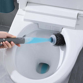 Szilikon WC-kefe WC-kiegészítőkhöz Mosószer hozzáadása WC-kefe Falra szerelhető tisztítóeszközök Kezdőlap Fürdőszoba-kiegészítő készletek
