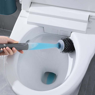 Silikoonist WC-hari WC-tarvikute jaoks Lisa pesuainet WC-hari Seinale paigaldatavad puhastusvahendid Kodu Vannitoatarvikute komplektid