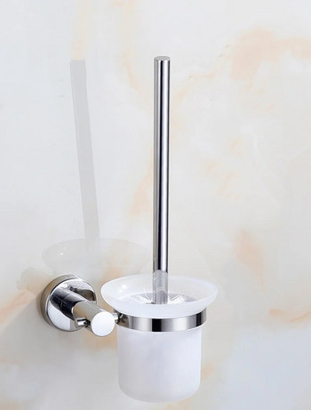 Монтирана четка за тоалетна 304 четка за почистване от неръждаема стомана аксесоари за тоалетна баня brosse wc почистващи продукти за дома