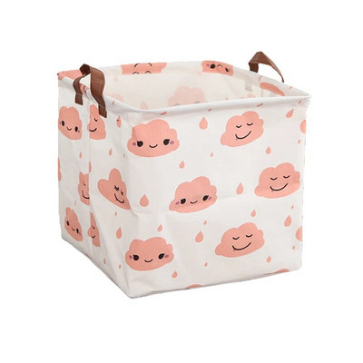 Nova ispisana košara za rublje, prijenosna sklopiva kućna torba za pohranu rublja, pamučna lanena korpa za dječje igračke, košara za prljavu odjeću
