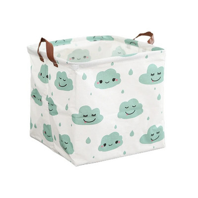 Nova ispisana košara za rublje, prijenosna sklopiva kućna torba za pohranu rublja, pamučna lanena korpa za dječje igračke, košara za prljavu odjeću