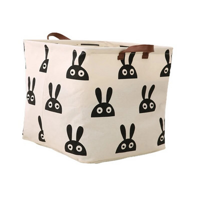 Nova ispisana košara za rublje, prijenosna sklopiva kućna torba za pohranu rublja, pamučna lanena korpa za dječje igračke, košara za prljavu odjeću