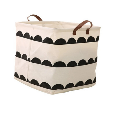 Nova ispisana košara za rublje, prijenosna sklopiva kućna torba za pohranu rublja, pamučna lanena korpa za dječje igračke, košara za prljavu odjeću