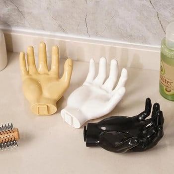 Αστεία δάχτυλα για σαπούνι με παλάμη Βάση τοίχου Γάντζος χωρίς γροθιά Χέρι Δημιουργική διακοσμητική ρητίνη κλειδί αποθήκευσης σαπουνιού Γάντζος μπάνιου