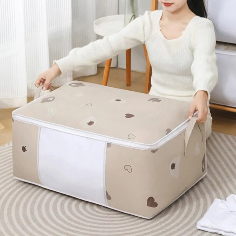 Tekiriided Suure mahutavusega hoiukott Tolmukindel hoiukapp Korraldaja riidekapp Korraldaja Tekk sorteerimiskotid