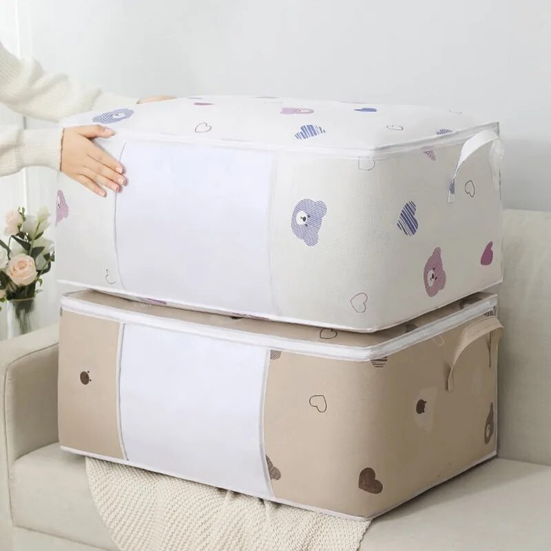 Tekiriided Suure mahutavusega hoiukott Tolmukindel hoiukapp Korraldaja riidekapp Korraldaja Tekk sorteerimiskotid