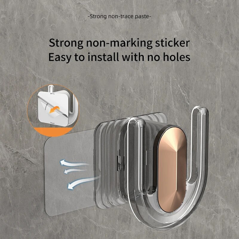 Vonios kambario šlepečių lentyna be perforacijos Paprastas šlepetės nutekėjimo kabliukas, pritvirtintas prie sienos miegamojo švaraus laikymo džiovinimo stovas