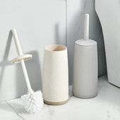 WORTHBUY Perie de curățare a toaletei anti stropire cu mâner lung, peri flexibili, instrument de curățare a toaletei cu suport, perie de toaletă de uz casnic