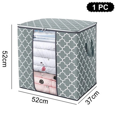 Geantă de depozitare pliabilă nouă, de capacitate mare, pentru finisare plapumă, patură de haine, rezistentă la praf și la umiditate, sac de sortare pentru uz casnic