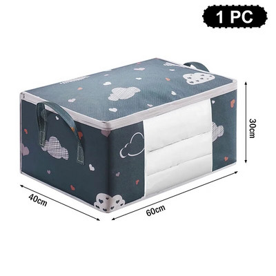 Geantă de depozitare pliabilă nouă, de capacitate mare, pentru finisare plapumă, patură de haine, rezistentă la praf și la umiditate, sac de sortare pentru uz casnic