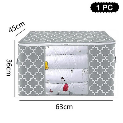 Geantă de depozitare pliabilă nouă, de capacitate mare, pentru finisare plapumă, patură de haine, rezistentă la praf și la umiditate, sac de sortare pentru uz casnic