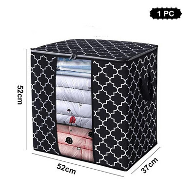 Geantă de depozitare pliabilă nouă, de capacitate mare, pentru finisare plapumă, patură de haine, rezistentă la praf și la umiditate, sac de sortare pentru uz casnic