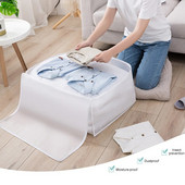 Чанта за съхранение на дрехи с голям капацитет Гардероб Прахоустойчив органайзер Одеяло Чанта за съхранение на дрехи Водоустойчива чанта за организация