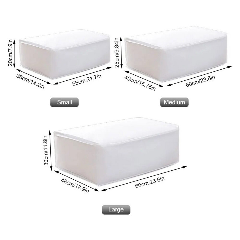 Чанта за съхранение на дрехи с голям капацитет Гардероб Прахоустойчив органайзер Одеяло Чанта за съхранение на дрехи Водоустойчива чанта за организация