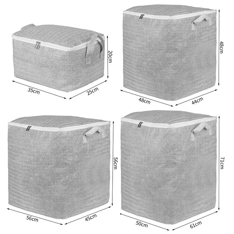 Összecsukható tároló doboz Paplan Ruhák Tárolótáska Nagy kapacitású Paplantakaró Válogatótáskák Porálló szekrény Ágy alatti Rendező