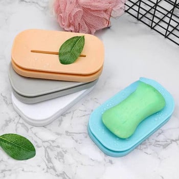 Креативна двуслойна кутия за съхранение на сапун Подвижен държач за сапун за баня Дренаж Кутия за сапун Поставка за сапун Сапунерки