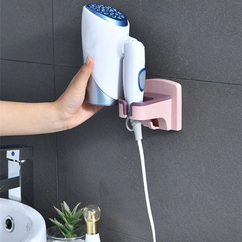 Plaukų džiovintuvo laikiklis, montuojamas ant sienos