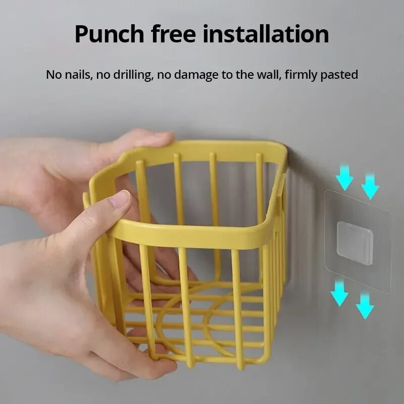 1 vnt. Geltona/mėlyna tualetinio popieriaus lentyna be smūgio