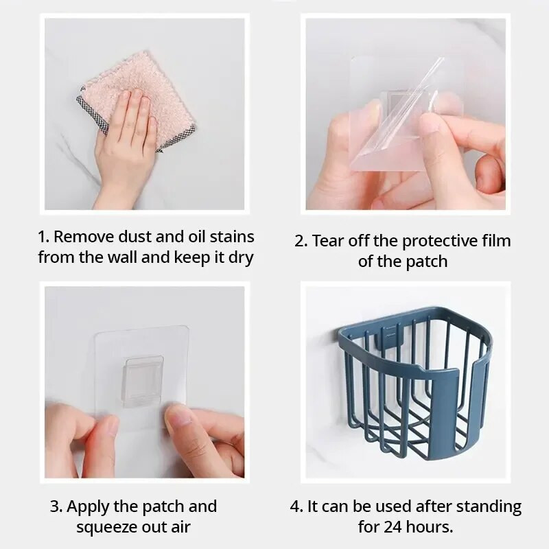 1 vnt. Geltona/mėlyna tualetinio popieriaus lentyna be smūgio