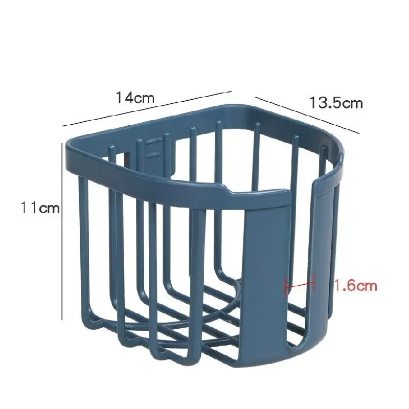 1 vnt. Geltona/mėlyna tualetinio popieriaus lentyna be smūgio