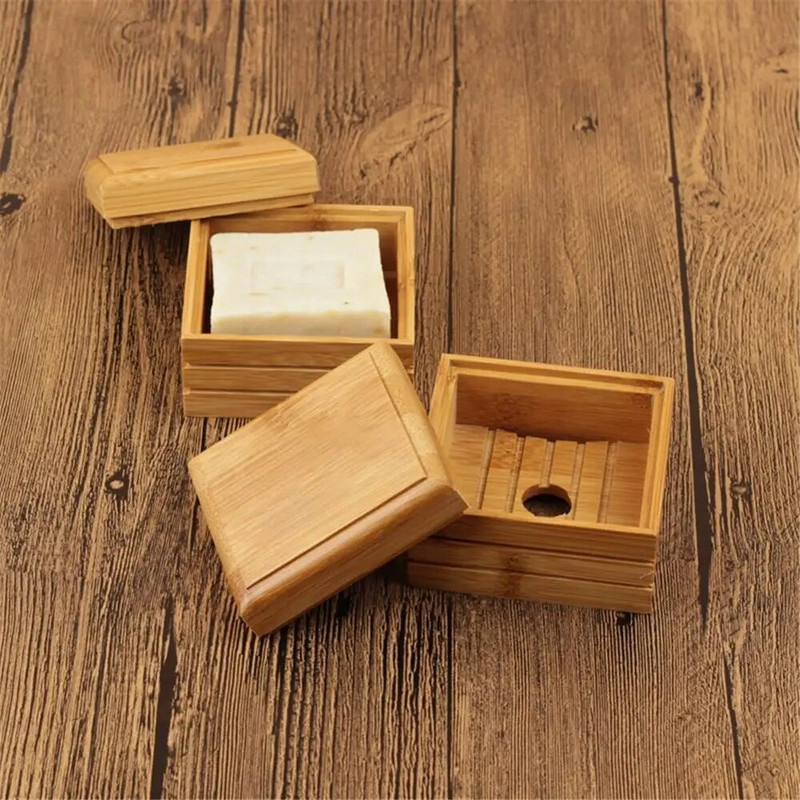 Kelioninės muilo indų dėžutės muilo dėklo laikiklis Ekologiškas bambuko medinis muilo indelio indelis Muilo laikymo dėžutė Vonios kambario priedai N27