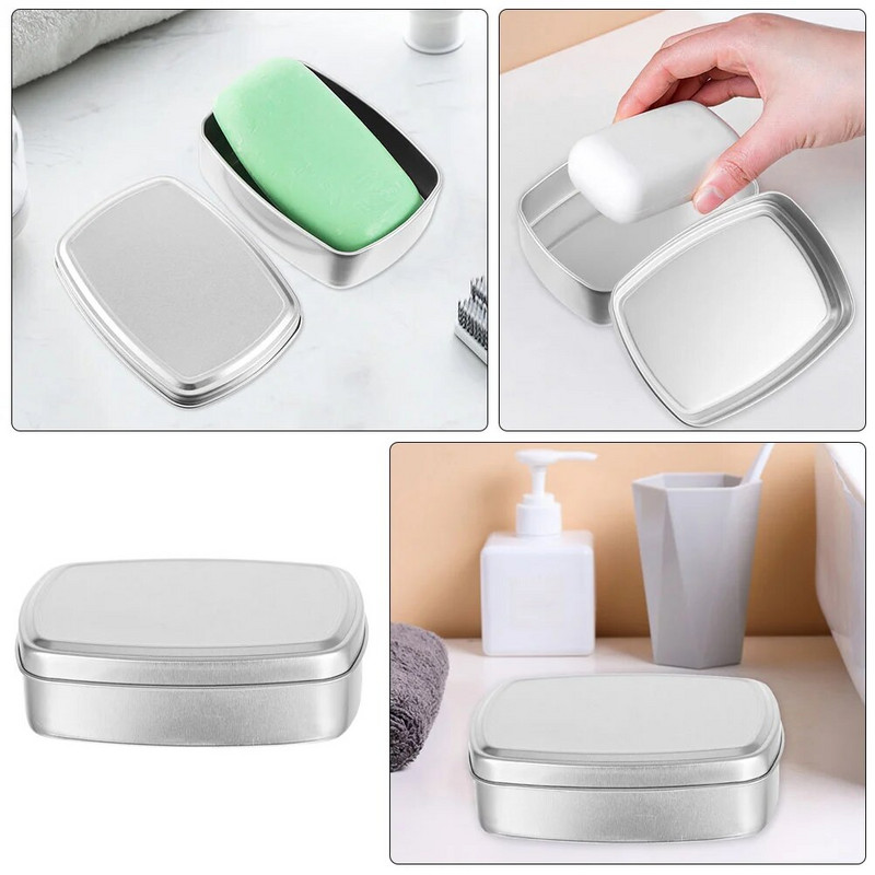 Kutija Limenka Sapun Aluminijsko kućište Metalni spremnici Limenke za pohranu Staklenke Balzam Prazne kutije Pravokutne limenke Staklenka za putovanje Posuda za kremu Slatkiši