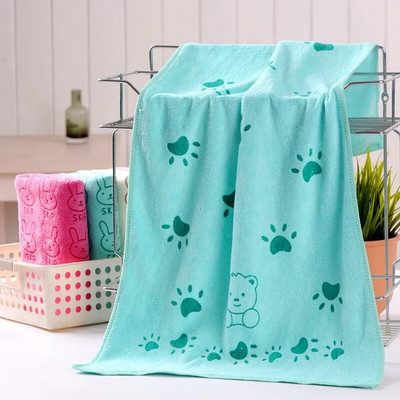 Soft Lovely Cartoon 35*75cm Animale de companie Câine Pisică Cățeluș Prosop super absorbant Păr uscat Super mare