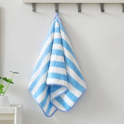 30x30cm Prosop de baie Coral Fleece Microfibră în dungi Adulti Textile de uz casnic Baie Moale Femei Sauna Spa Prosop absorbant