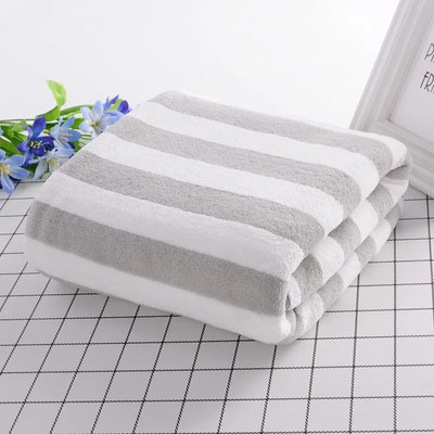 35x75cm fürdőlepedő korall gyapjú mikroszálas csíkos felnőtt háztartási textíliák fürdőszobai puha nő szauna spa nedvszívó törölköző