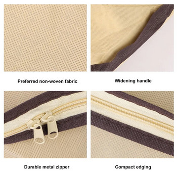 Τσάντα αποθήκευσης για ρούχα Κουβέρτα Πτυσσόμενες μη υφασμένες υφασμάτινες τσάντες Μαξιλάρι πάπλωμα κουβέρτα Organizer Ντουλάπα μεγάλης χωρητικότητας Θήκη αποθήκευσης