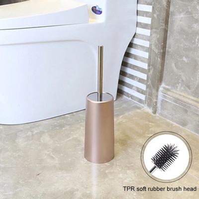 Creative Nordic Style WC kefe tartó Arany, rugalmas, puha sörtéjű WC kefe készlet Padlótípus Ingyenes telepítés