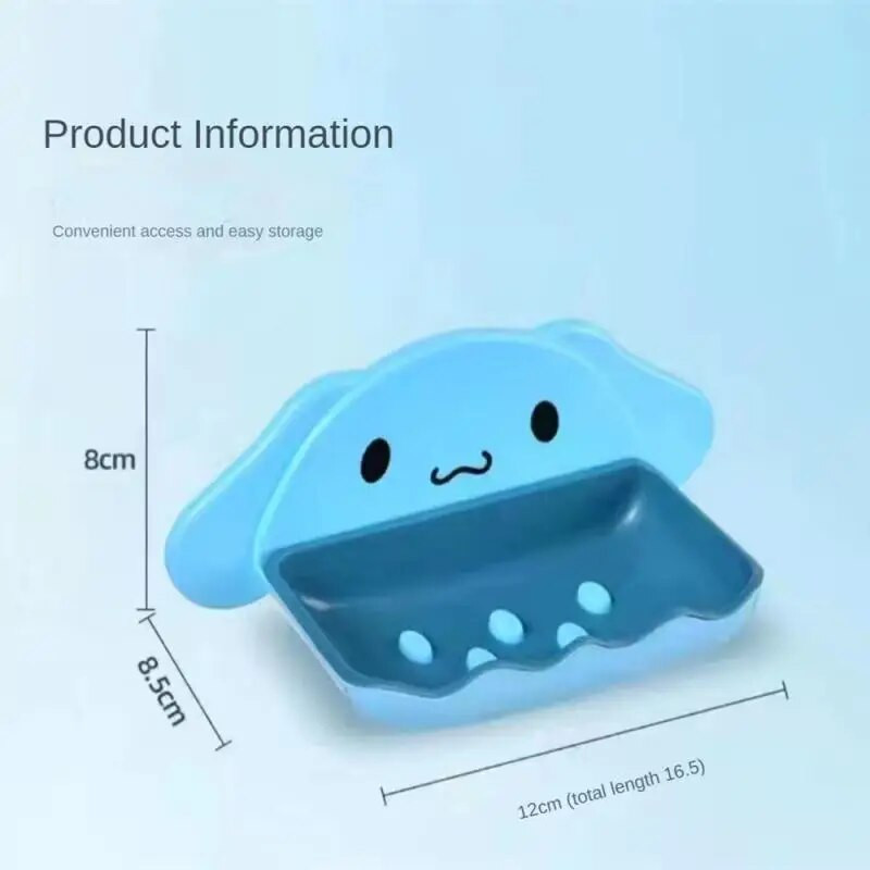 1PC crtana kutija za sapun Polica Zidna kutija za sapun bez probijanja Snažna vakuumska čašica za pražnjenje Stalak za pohranu Kupaonski pribor