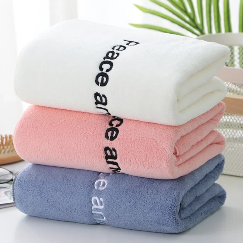 70x32cm didelio tankio koralų vilnos rankšluosčių rinkinys Vandenį sugeriantis koralas gali būti Cut Edge Lock Edge Wraping mikropluošto rankšluostis