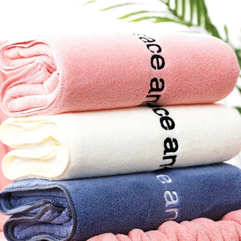 70x32cm didelio tankio koralų vilnos rankšluosčių rinkinys Vandenį sugeriantis koralas gali būti Cut Edge Lock Edge Wraping mikropluošto rankšluostis