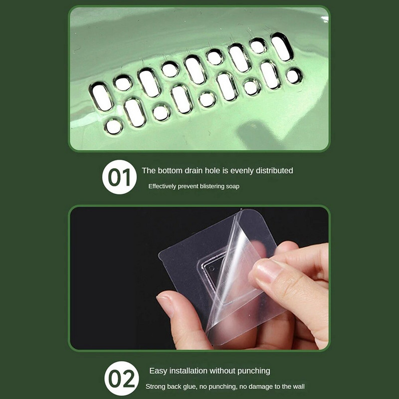 Universali muilo dėžutė, montuojama ant sienos