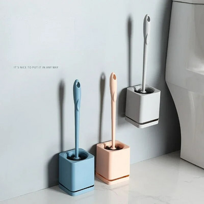 Επίτοιχο σετ πλαστικών βουρτσών Καθαρή βούρτσα τουαλέτας χωρίς αδιέξοδα οικιακά αξεσουάρ μπάνιου χωρίς βάση χωρίς διάτρηση