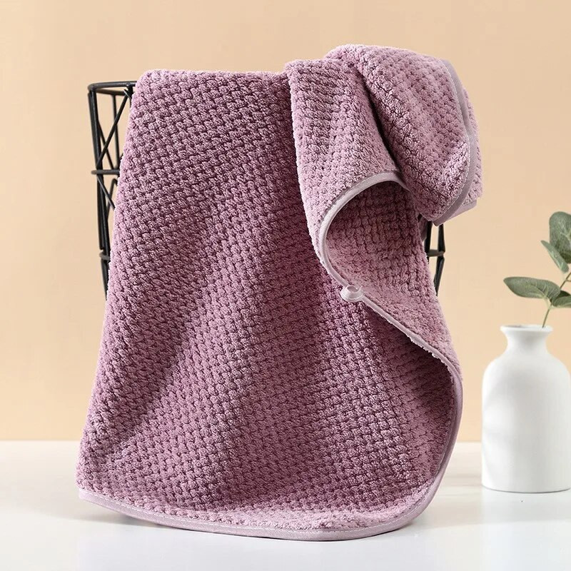 Didelio tankio koralų vilnos plaukų džiovinimo rankšluostis Mikropluošto rankų veido plaukų rankšluostis Švarus minkštas, stiprus sugeriantis greitai džiūstantis plaukų rankšluostis