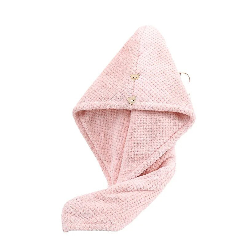 Sausų plaukų kepuraitė Moteriška dušo kepurė Greitai džiūstanti, stipriai sugerianti vandenį, sutirštinta namų maišelis plaukams sausiems plaukams rankšluostis