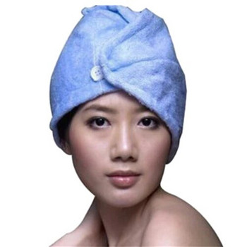 Елегантен практичен моден стил Горещо продаван 1 бр микрофибър за къпане Бързосъхнеща коса Magic Drying Turban Wrap Хавлиена шапка Шапка