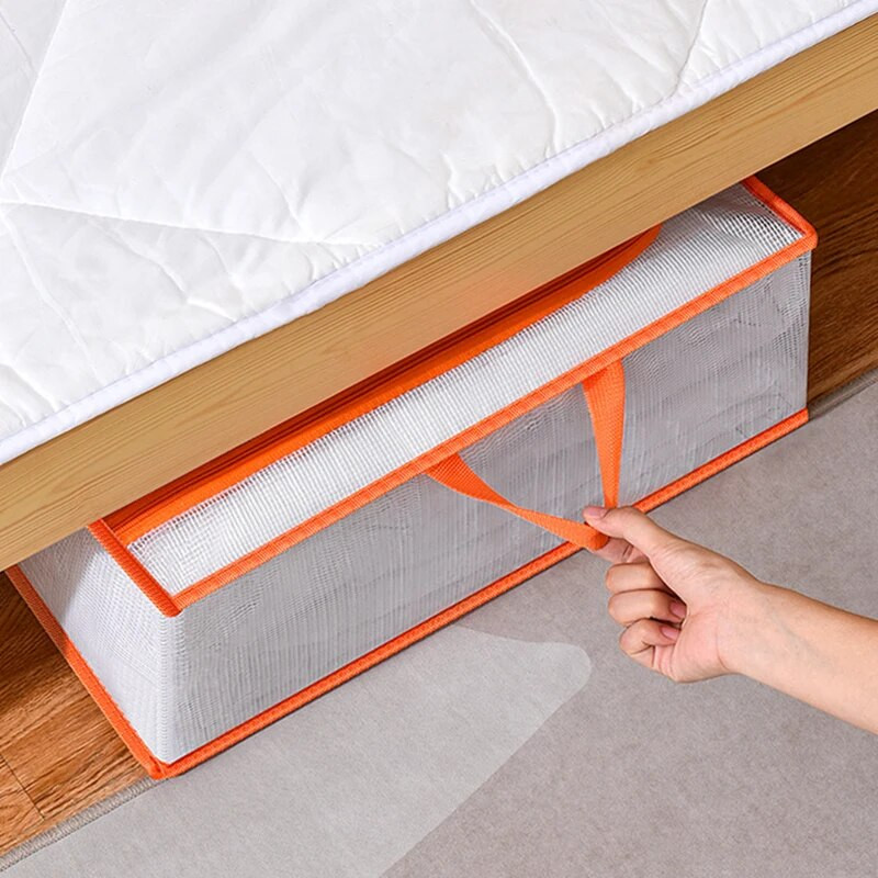 1kom pamučna popluna Kutija za pohranu Prozirni PVC otporan na vlagu Garderoba Organizator Odjeća Pulover Hlače Pakiranje Vreća za pohranu