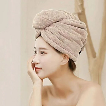 Γυναικείες πετσέτες με μακριά μαλλιά Γρήγορο στέγνωμα Μαλακές πετσέτες από μικροΐνες Καπέλα ντους Πετσέτα μπάνιου Καπέλα μπάνιου για γυναικεία Καπέλα για στεγνά μαλλιά Lady Turban Head