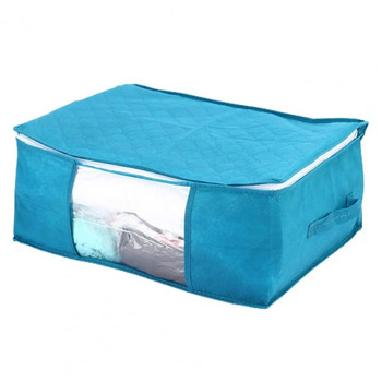 Τσάντα αποθήκευσης παπλώματος Αναδιπλούμενη ντουλάπα Κουτί αποθήκευσης ρούχων Διαφανές οπτικό παράθυρο Πάπλωμα αποθήκευσης οικιακών ειδών Τσάντες οργάνωσης