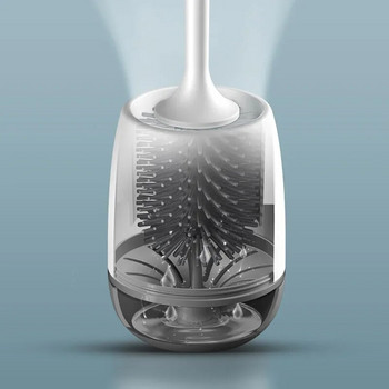 Силиконова четка за тоалетна Стенни почистващи инструменти Течност за пълнене Без мъртви ъгли Четка за тоалетна Комплект домашни принадлежности за баня